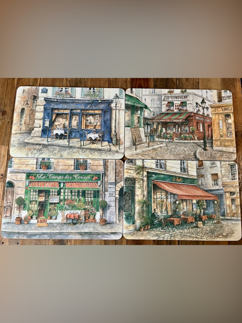 Jason Cork Parisian Café Placemat Set